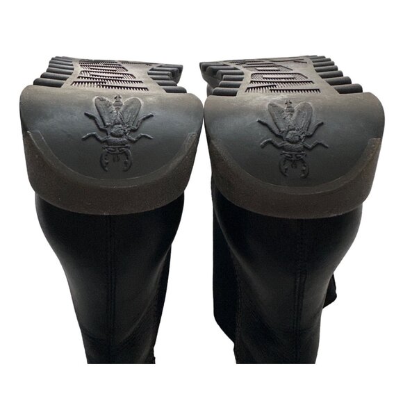 Women's Black Ankle Boots - Picture 10 of 12